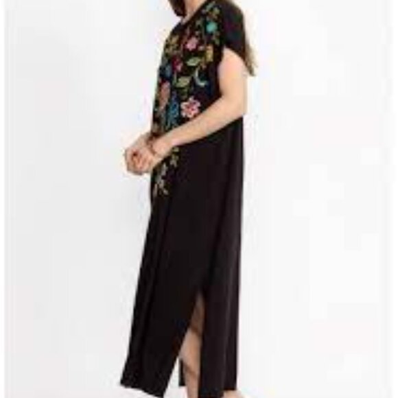 NWT Johnny Was SHERI RELAXED KNIT DRESS BLACK - Picture 2 of 8